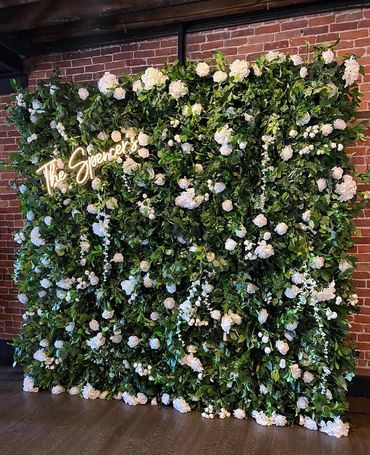 flower wall hire London, floral wall backdrop London, wedding flower wall, event decor London