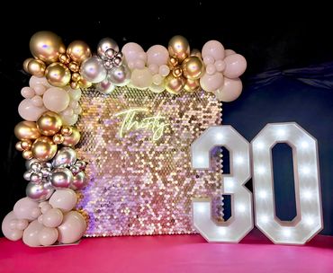 sequin wall hire London, event backdrop London, shimmer wall hire London, party decor London