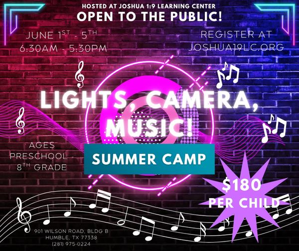 Lights, Camera, Music!  Summer Camp