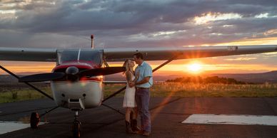 Couples Portraits and Mountain Views Flight Tour