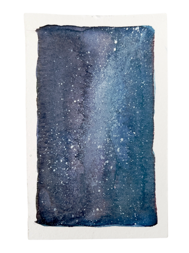 A one-of-a-kind original artwork inspired by the quiet vastness of the night sky.