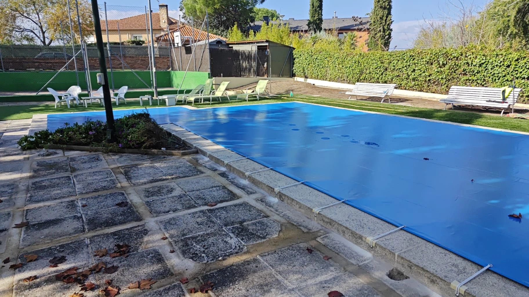 Instalación de cobertor de invierno en Las Rozas