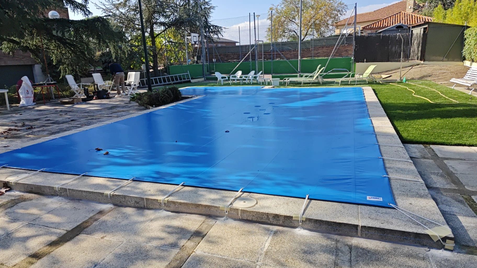 Instalación de cobertor de invierno en Las Rozas
