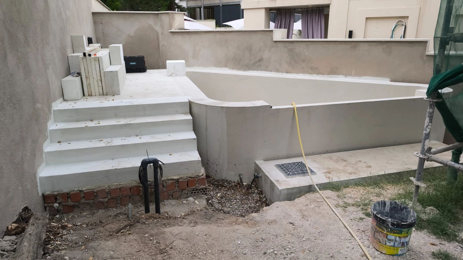 Construcción de piscina en Madrid
