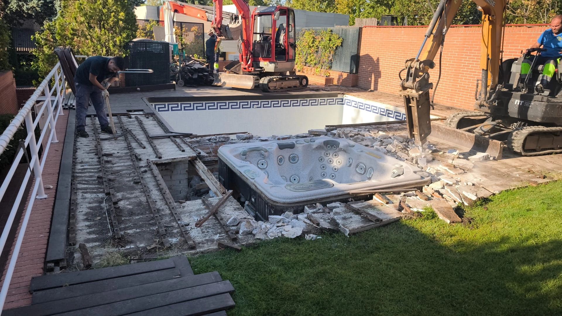 Construcción de piscina en Madrid