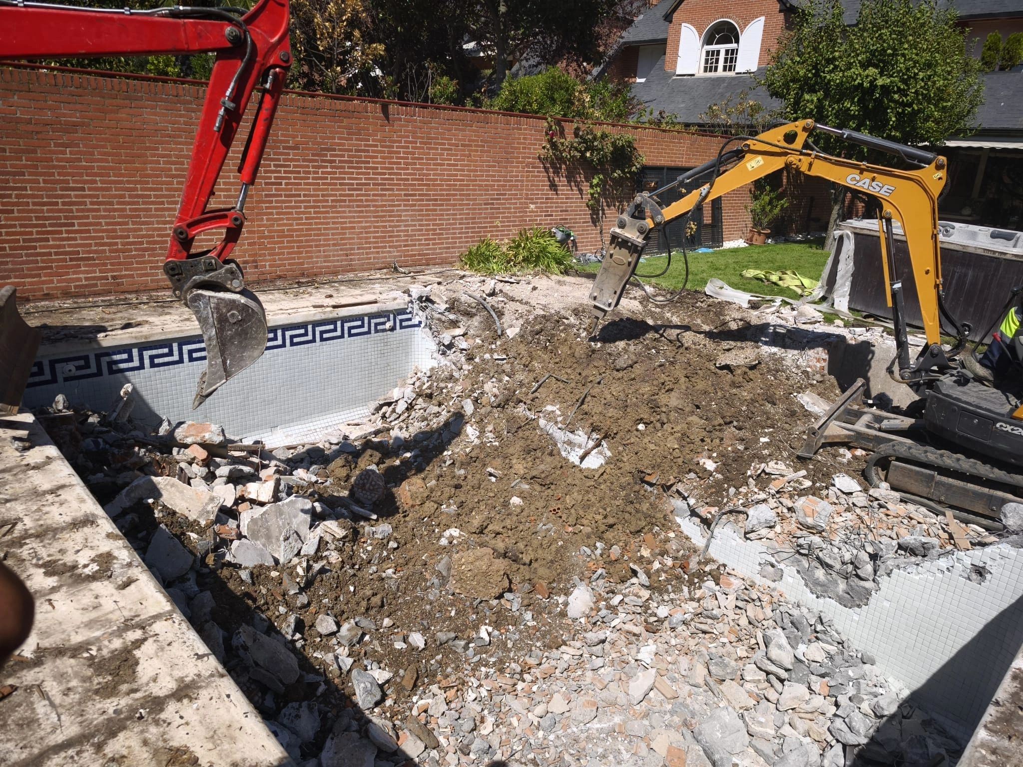 Construcción de piscina en Madrid