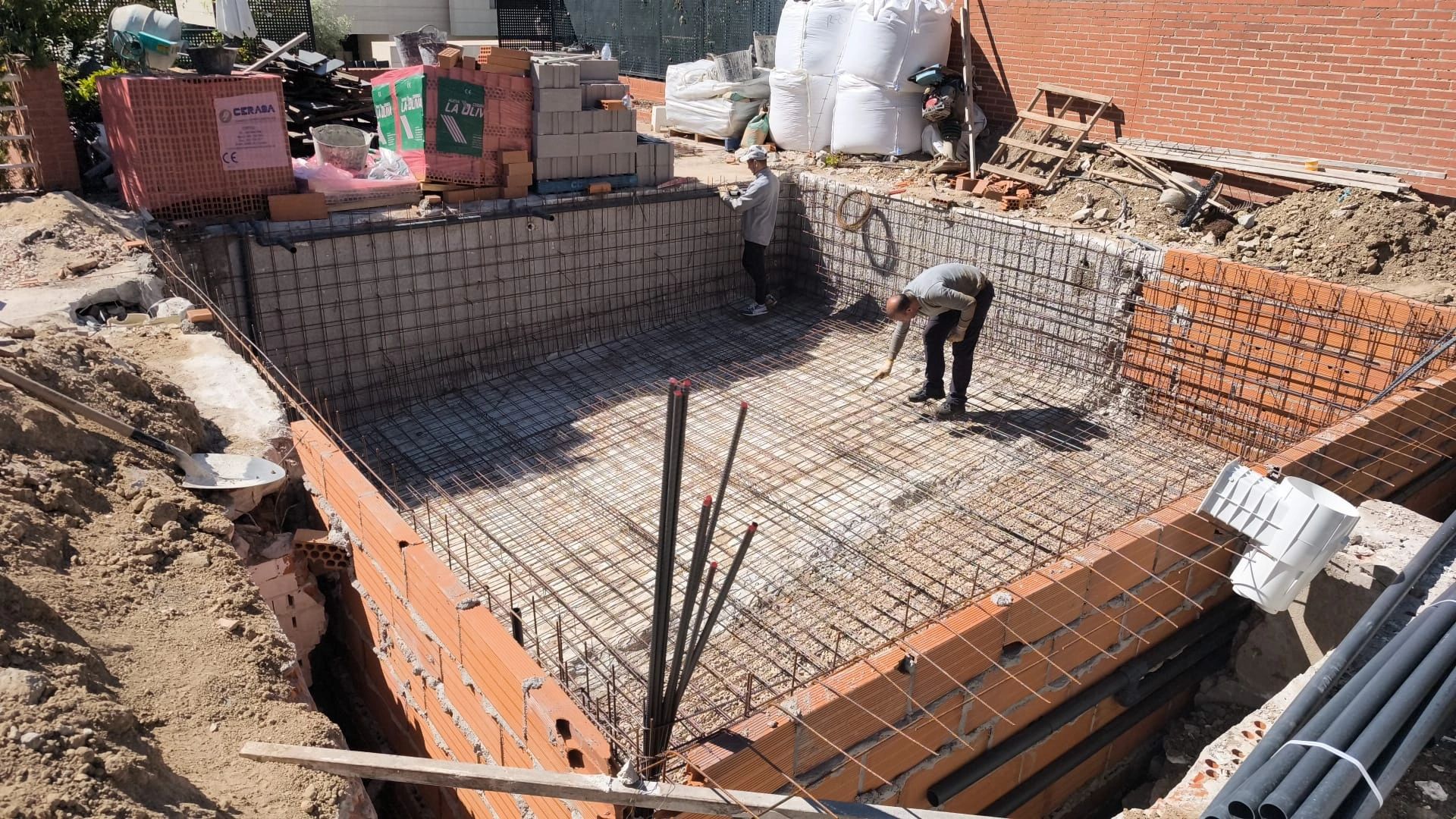 Construcción de piscina en Madrid