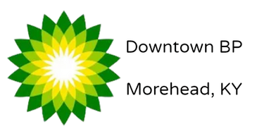 BP logo with green and yellow sunburst design.