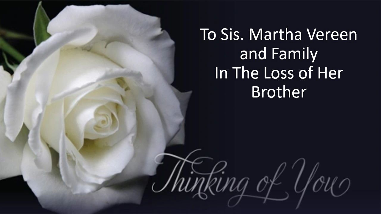 Condolences