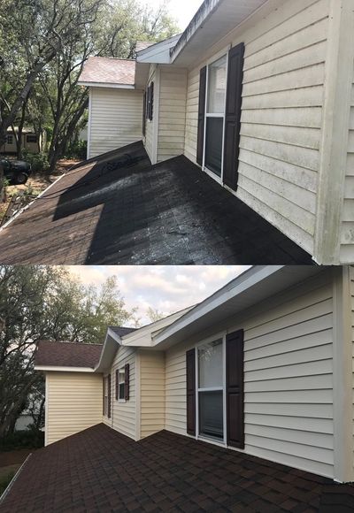 Roof cleaning and house wash