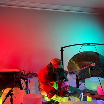 Immersive Frequency X soundbath session with crystal bowls