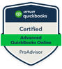 Certified Advanced QuickBooks Online ProAdvisor Badge