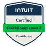 Certified QuickBooks Level 2 ProAdvisor Badge