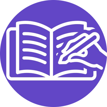 Graphic portraying journalling, with Habify branding.