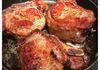 Pan Seared Bone-In Pork Chops with Lemon-Thyme Butter