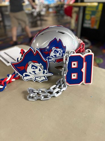 Utica - Shelby Rebels Team Logo & Jersey Number Chains