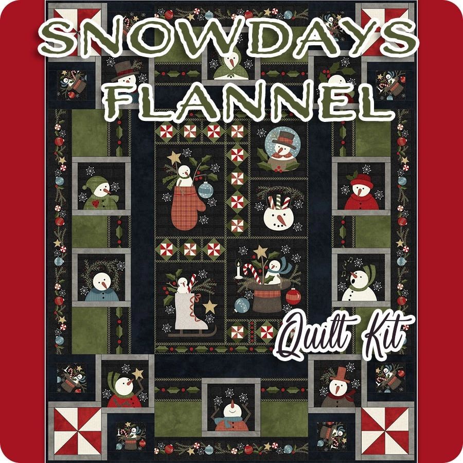 Snowdays Flannel Quilt Kit By Bonnie Sullivan For Maywood