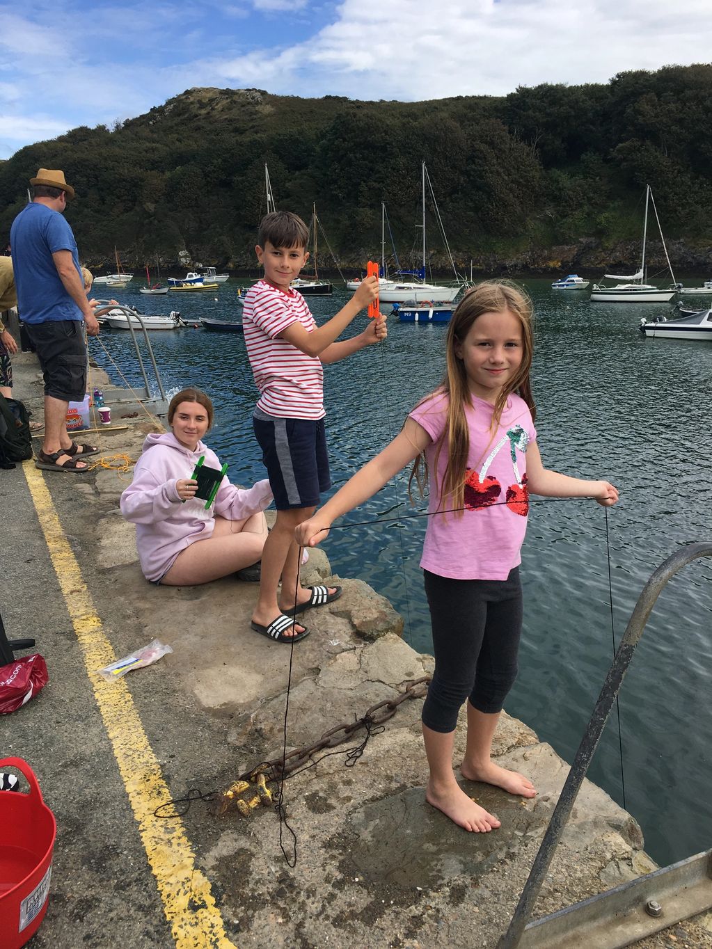 Crabbing at Solva Harbour