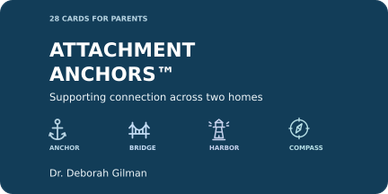 Attachment Anchors™ card set for parents by Dr. Deborah Gilman.