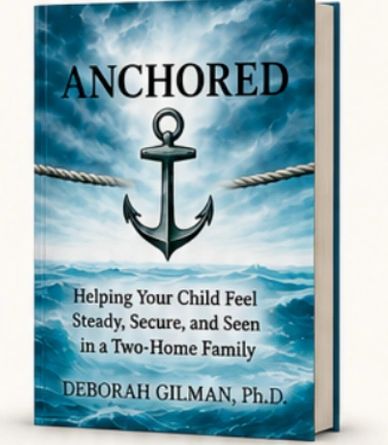 Book titled Anchored about helping children in two-home families.