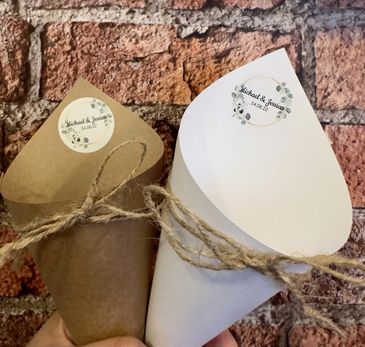 confetti cones