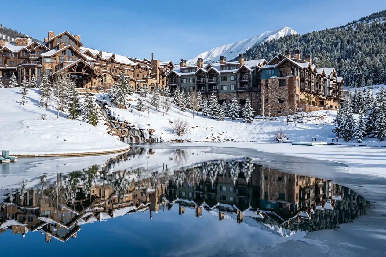 Yellowstone Club winter mountain resort — Bing Mountain luxury resort transfers