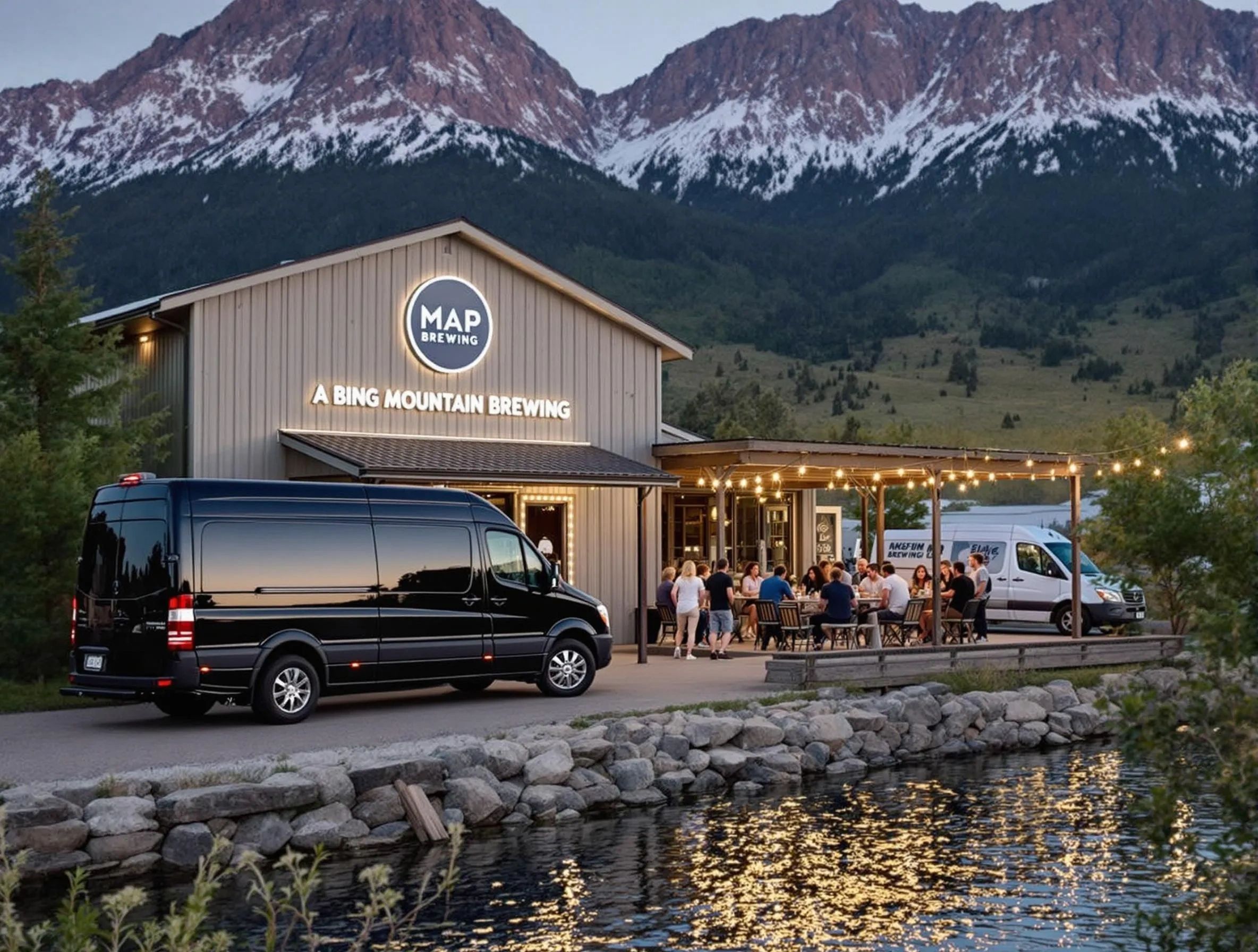 Brewery tour in Bozeman MT on an hourly charter with Bing Mountain