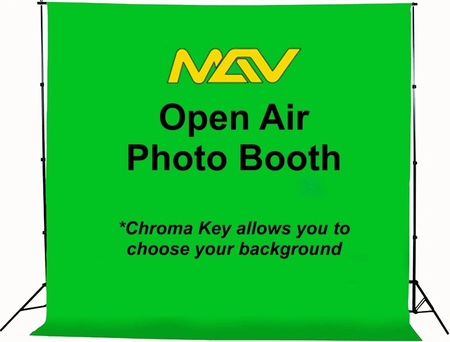 Open-Air Photo Booth with green screen