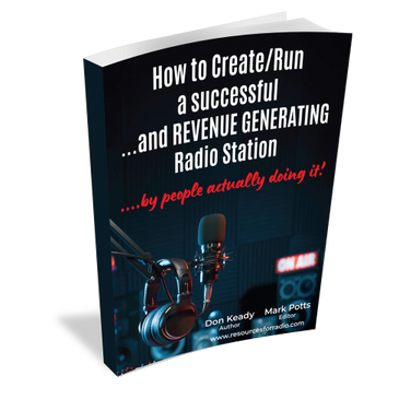 Book cover about creating and running a successful revenue-generating radio station.