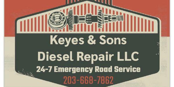 Keyes & Sons Diesel Repair LLC offers 24-7 emergency road service with contact 203-668-7862.