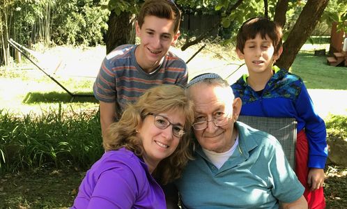 Family visiting their loved one.