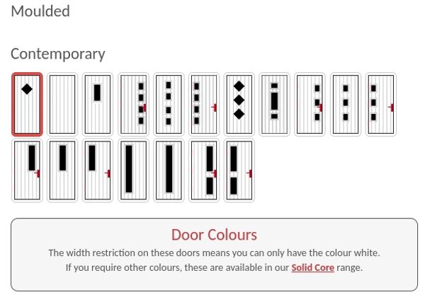 Narrow Composite Door Designs Available from Supply Only Composite Doosr Less than 800mm Wwide.