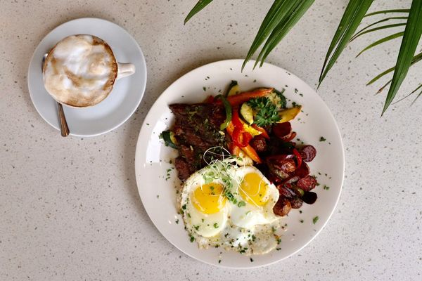 Steak and Eggs, a customer favorite, 