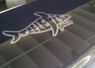 Black epoxy bar top with inlays