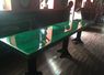 Tinted epoxy over oak table