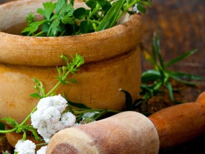 Natural herbal medicine with herbs  for nervous system support, stress relief & hormone balance