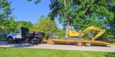 Mini Excavator Services Skid Steer Services Bobcat Services Dump Services Serving Kane County 