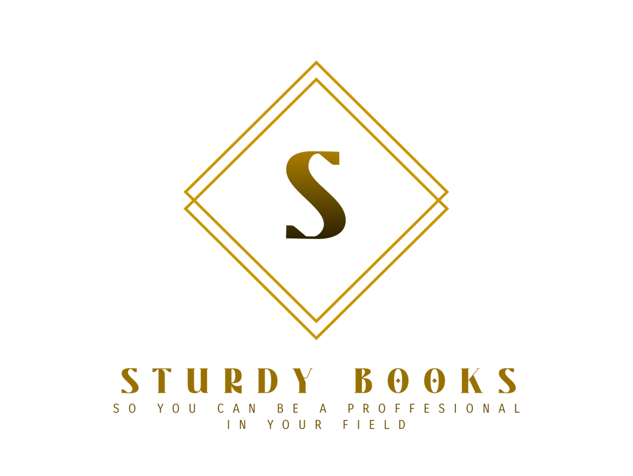Elegant logo of Sturdy Books with a golden 'S' inside a diamond shape.