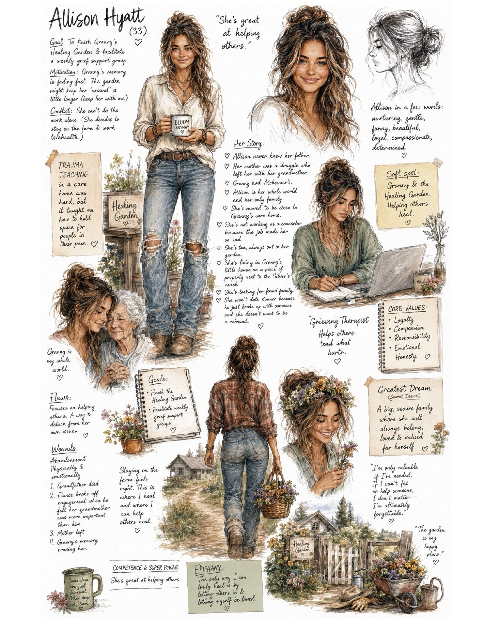 Sketch of Allison Hyatt’s SEQ
