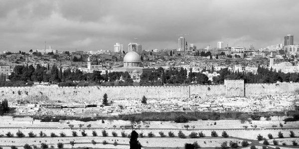 Jerusalem from the top of the Mount of Olives. Israel.