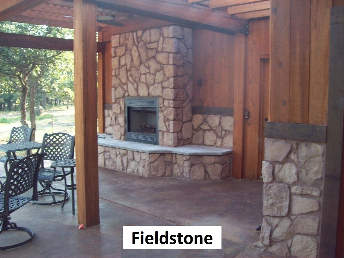 Fieldstone, the fireplace favorite. 