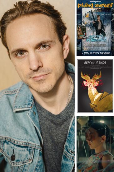 Portrait of a man with light brown hair wearing a denim jacket.