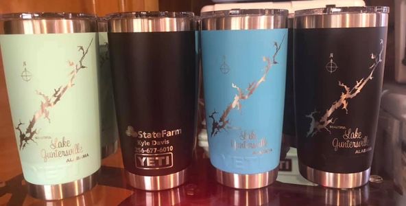 Detroit Lions YETI Laser Engraved Tumblers, Can Colsters and