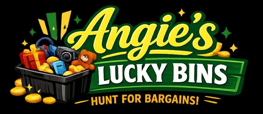 Angie's Lucky Bins website header