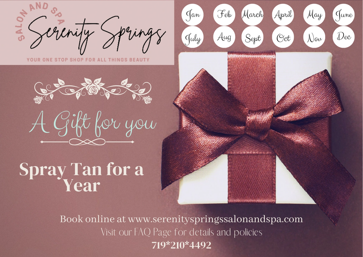 Spray Tan For A Year + $20 Gift Card