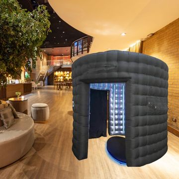 A 360 Photo Booth LED inflatable booth enclosure makes you booth next level...and unable to miss!