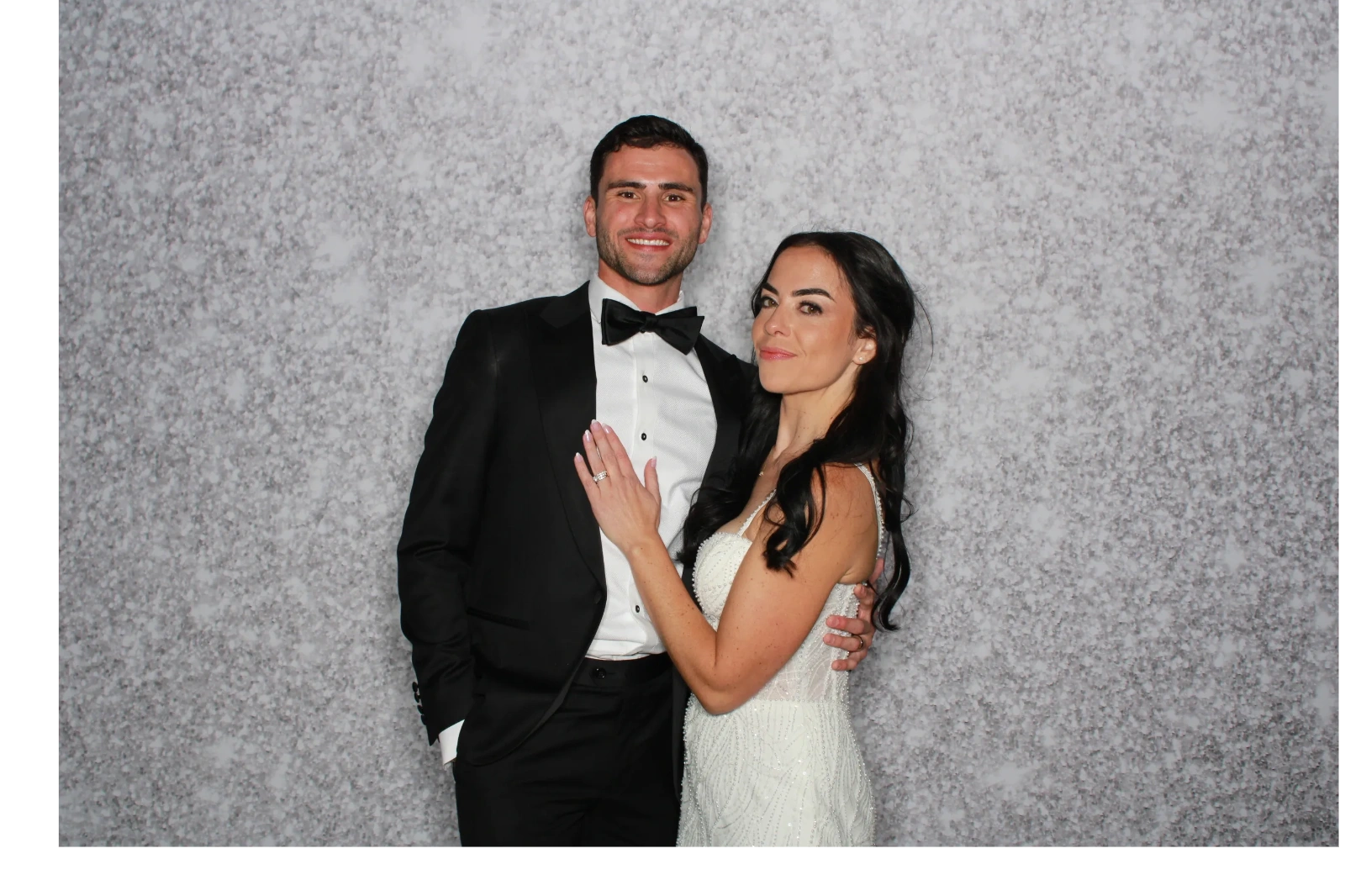 Bride and Groom in a Photo Booth in Sedona, AZ