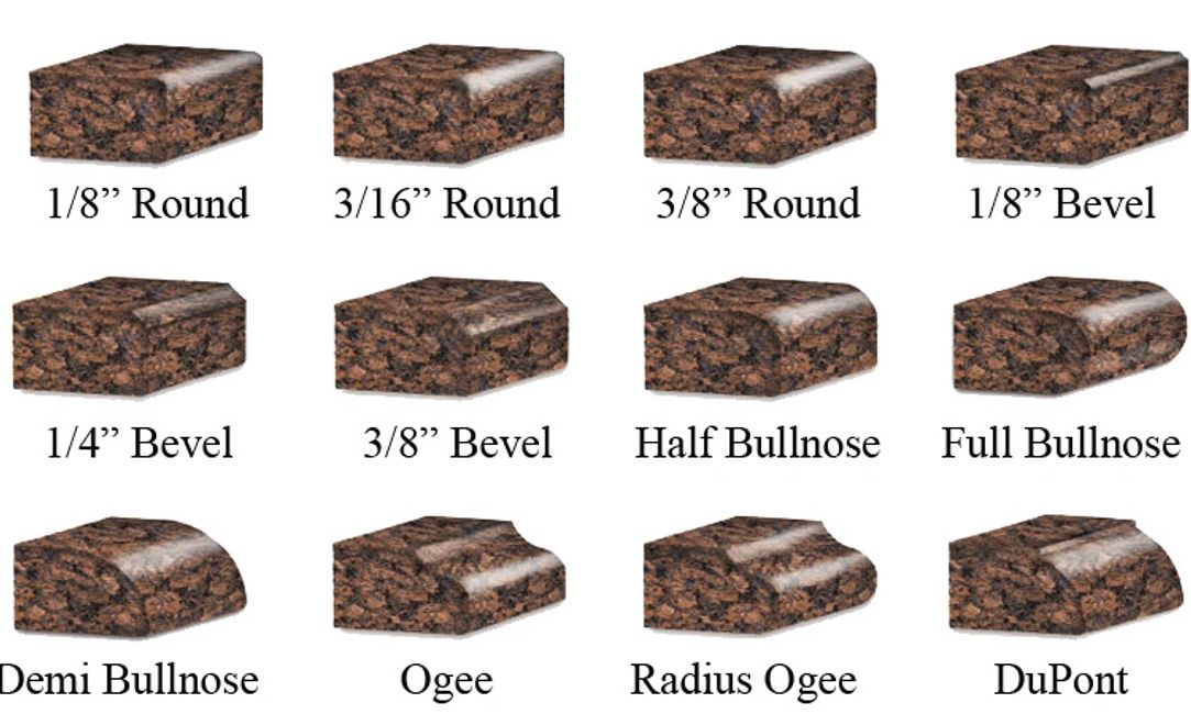 Edge Profiles Countertops Unlimited of Texas, Inc.