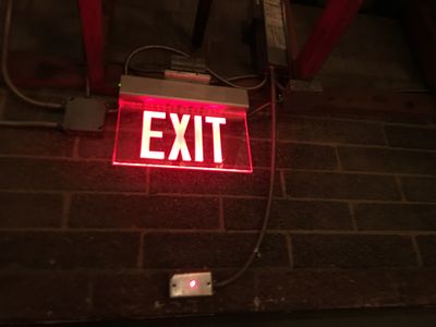 Exit sign