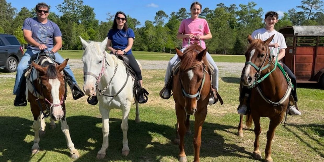 Horseback riding in Bogue Chitto State Park